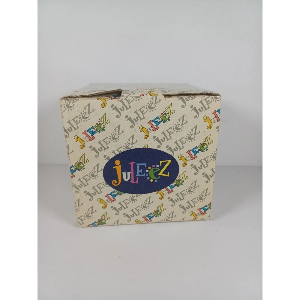 Juleez Julie Borden trinket box Pink Orange Blue White Diamonds New jewelry